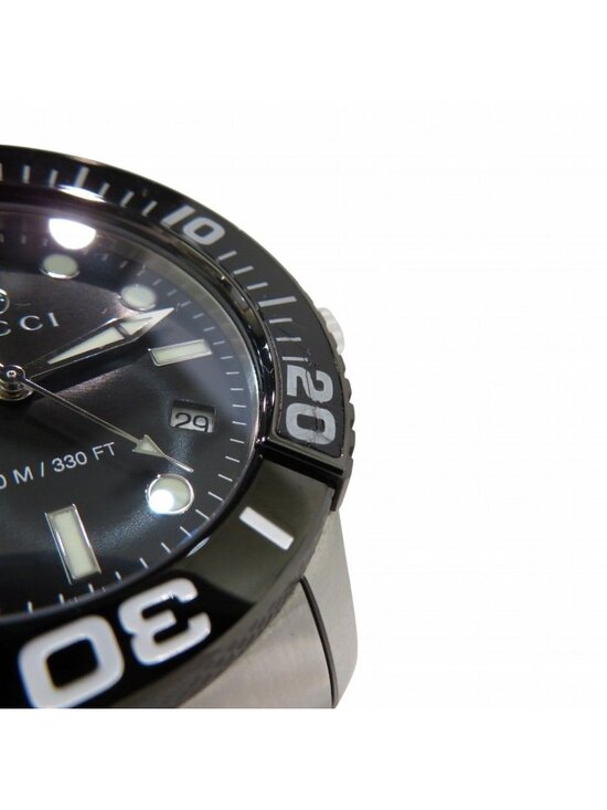 Gucci Timeless Diver Watch SS Quartz Black Dial main image 6